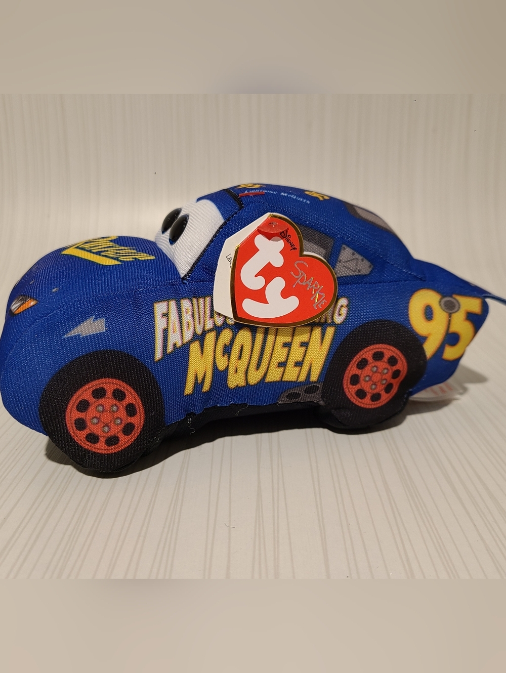 Blue Lightning McQueen TY Plush Disney Cars